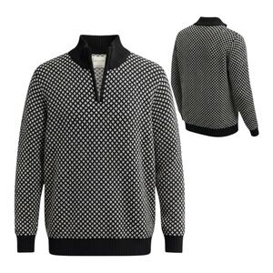 NEW! Long Wharf Supply Co. Edgartown SeaWell Quarter Zip Sweater Sz L